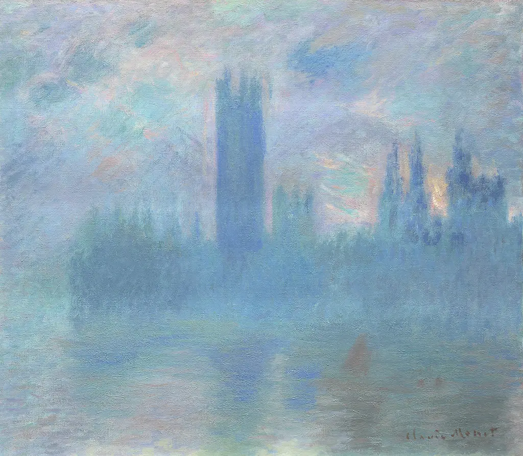 Houses of Parliament, London, 1900–1901 in Detail Claude Monet